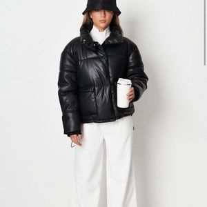 Missguided Black Puffer Jacket